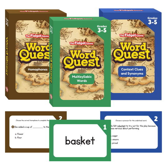 Word Quest flash cards: 3 decks Homophones, Multisyllabic Words, Context Clues on Tampa Home & Garden Store