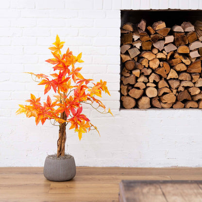 3’ Autumn Deluxe Maple Artificial Fall Tree - Tampa Home & Garden Store