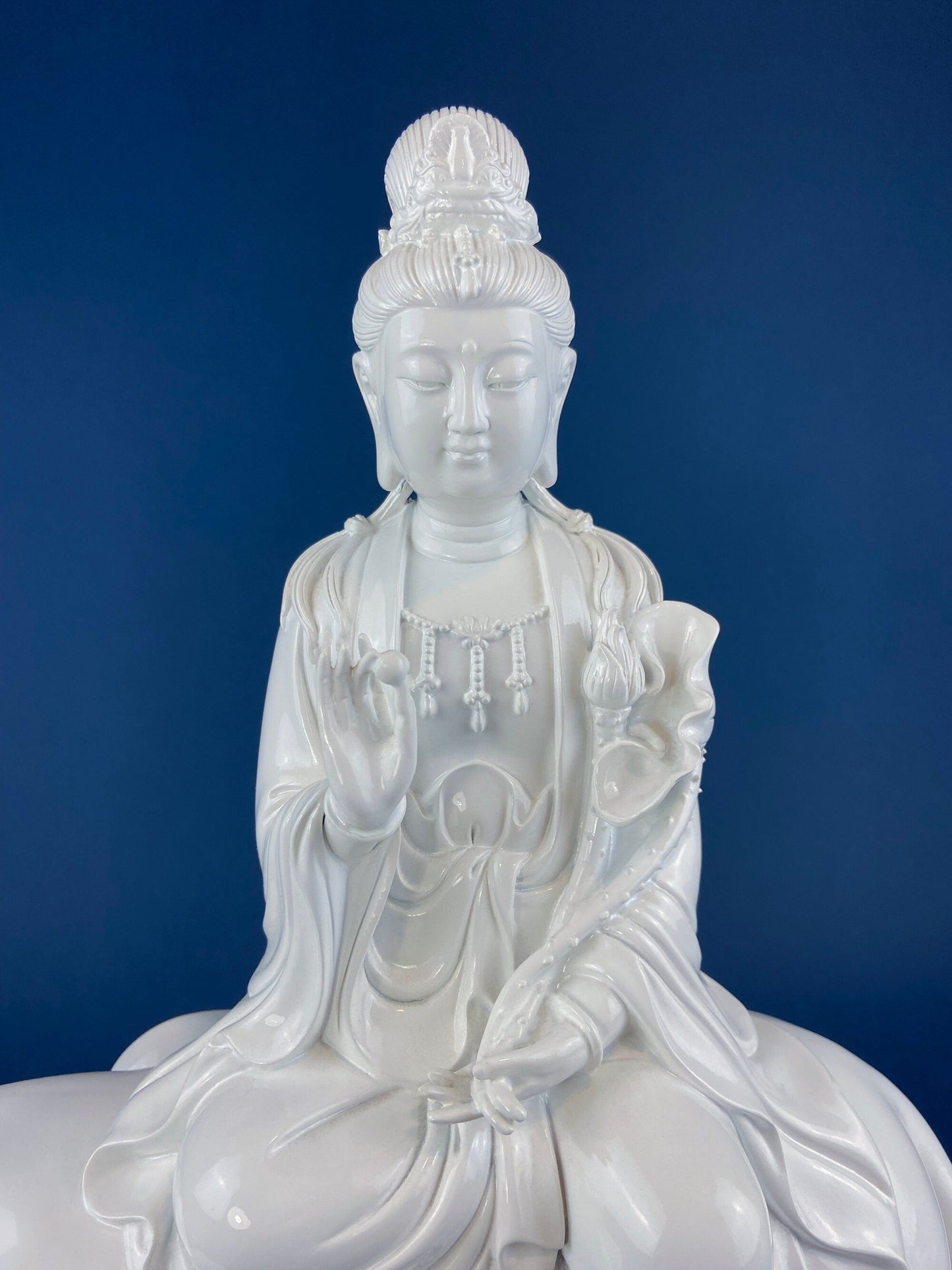 3 Ceramic Sculptures of Asian Royal Advisors or Immortals. Collection of Large Figurines of Asian Men in Traditional Chinese Clothing. Home Decor. - Tampa Home & Garden Store