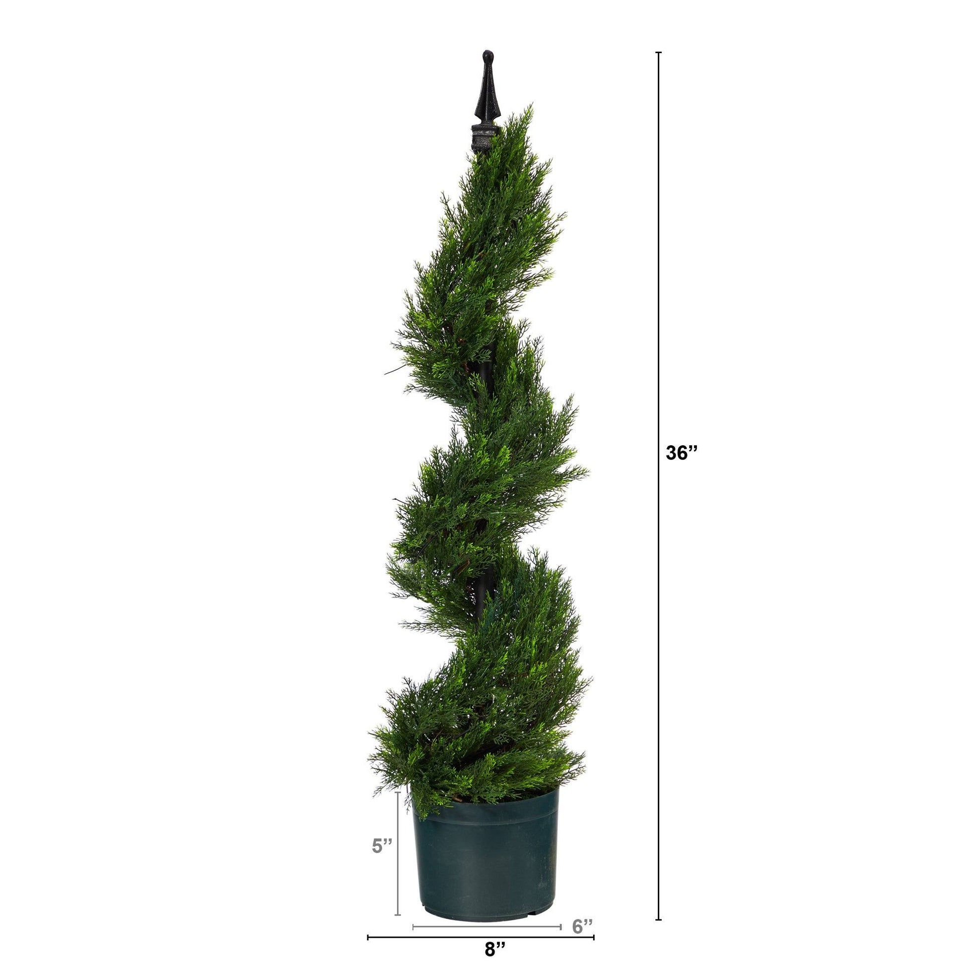 3' Cypress Spiral Topiary Artificial Tree - Tampa Home & Garden Store