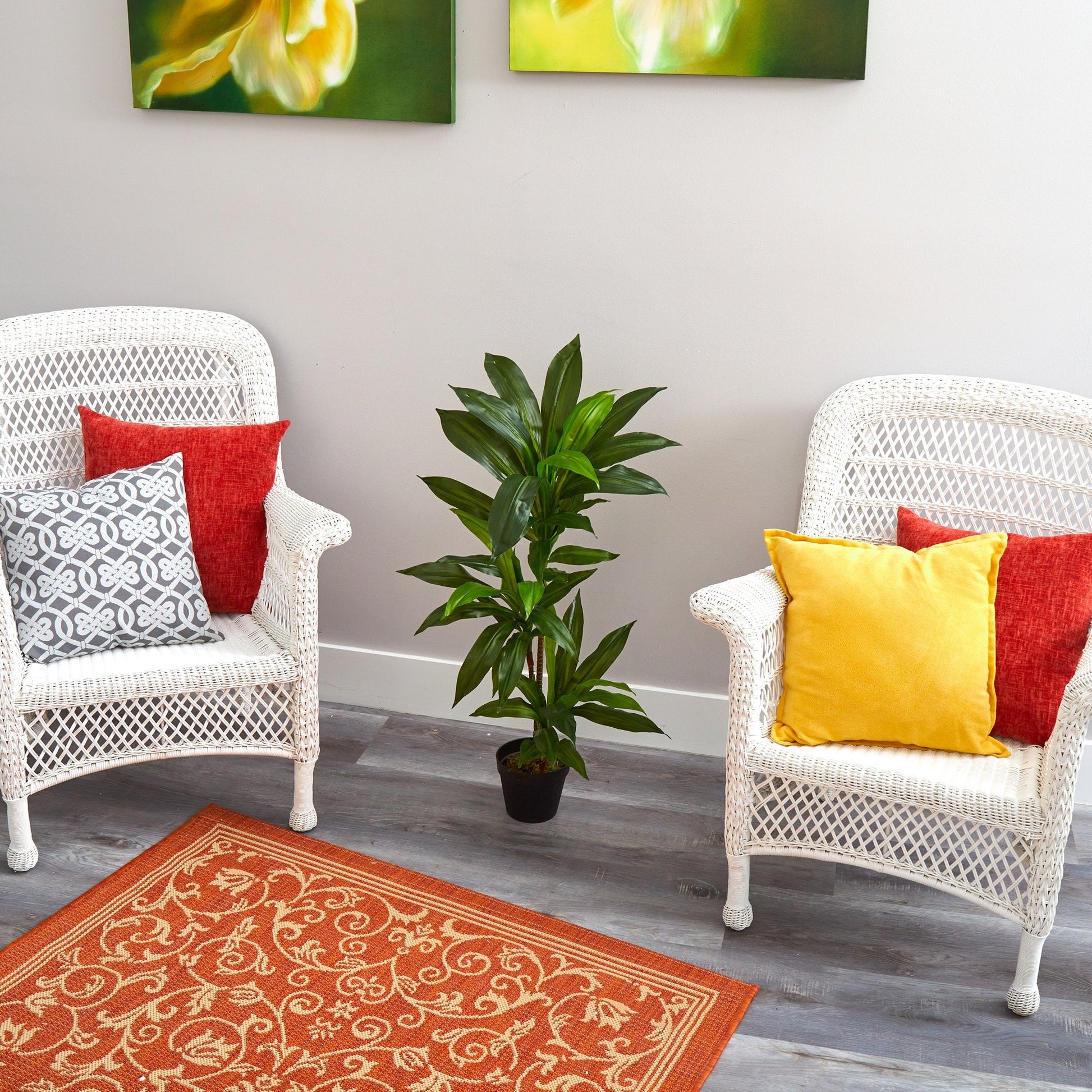 3' Dracaena Artificial Plant (Real Touch) - Tampa Home & Garden Store