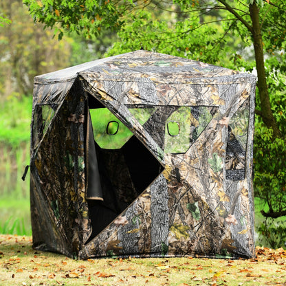 3 Person Portable Pop-Up Ground Tent with Gun Ports and Carrying Bag - Tampa Home & Garden Store