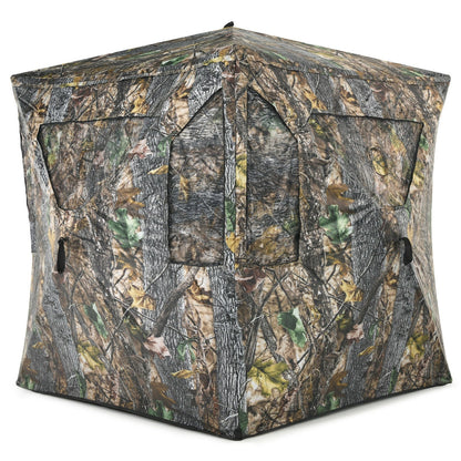 3 Person Portable Pop-Up Ground Tent with Gun Ports and Carrying Bag - Tampa Home & Garden Store