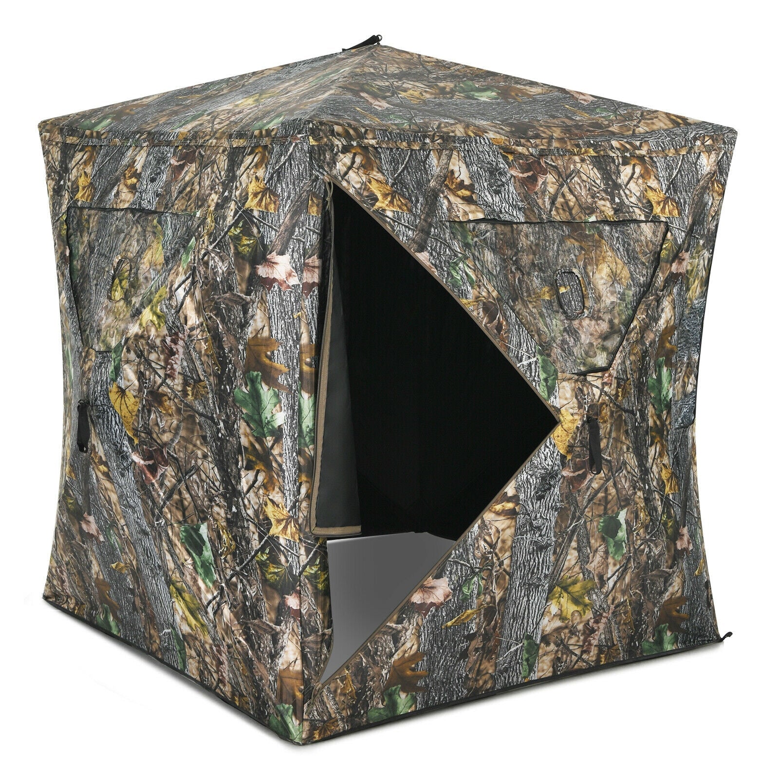 3 Person Portable Pop-Up Ground Tent with Gun Ports and Carrying Bag - Tampa Home & Garden Store