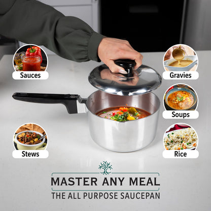 3 Quart Sauce Pan with Lid - Tampa Home & Garden Store