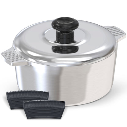 3 Quarts Round Dutch Oven with Lid - Tampa Home & Garden Store
