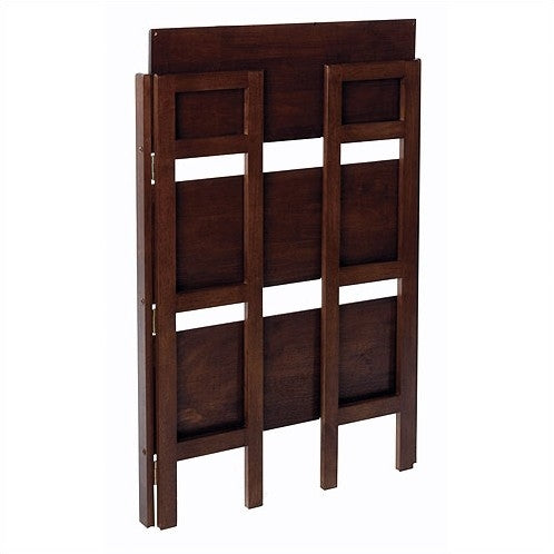 3-Shelf Stackable Folding Bookcase in Distressed Walnut Finish - Tampa Home & Garden Store