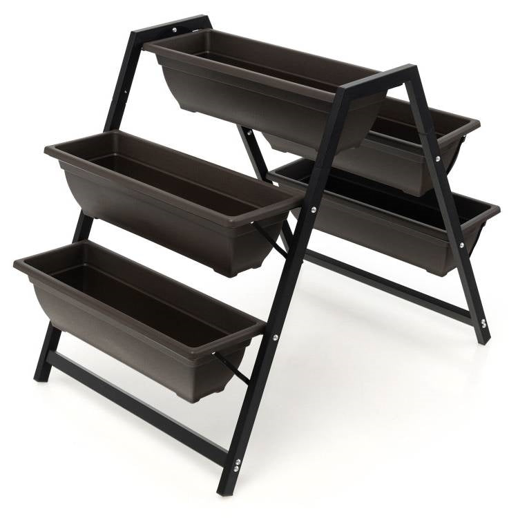 3 Tier Patio Raised Garden Bed Planter Boxes Herbs Flowers Vegetables - Tampa Home & Garden Store