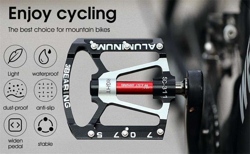Ultralight Bicycle Pedals Sealed Bearings