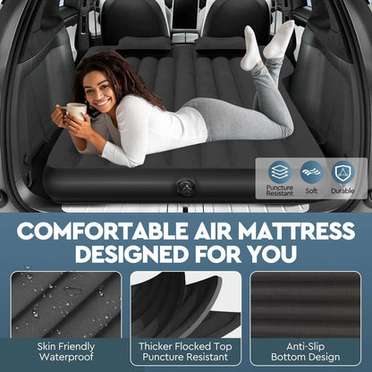 Dikasun Outdoor backseat air mattress for Tesla Model Y inflatable bed with thickened surface on Tampa Home & Garden Store