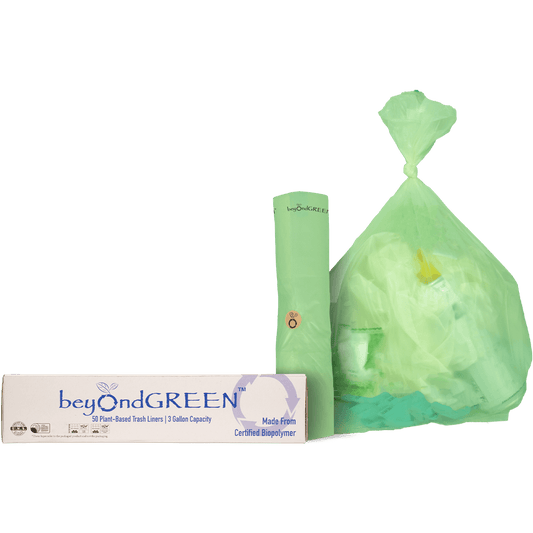 3-Gallon Plant-Based Trash Can Liner - 50 Bags - Tampa Home & Garden Store