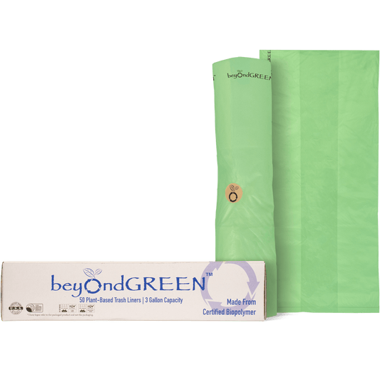 3-Gallon Plant-Based Trash Can Liner - 50 Bags - Tampa Home & Garden Store