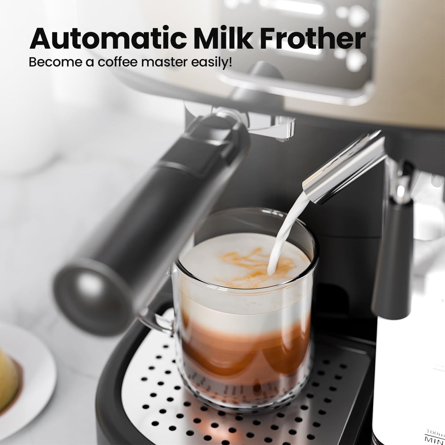 Cafetera espresso profesional 3 en 1 con sistema de calentamiento dual y compatible con cápsulas CM8011 