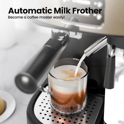 Cafetera espresso profesional 3 en 1 con sistema de calentamiento dual y compatible con cápsulas CM8011 