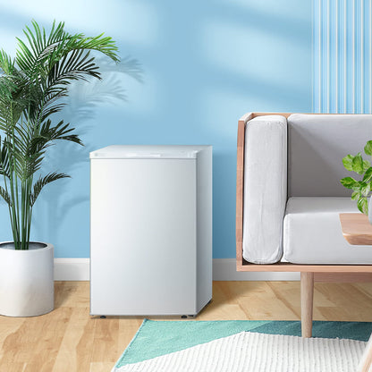 Congelador vertical Kismile, minicongelador de 3.0 pies cúbicos con puerta reversible simple 