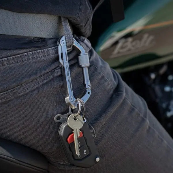 GPCA Carabiner PRO EDC multi-tool clip on belt loop with keys and key fob on Tampa Home & Garden Store