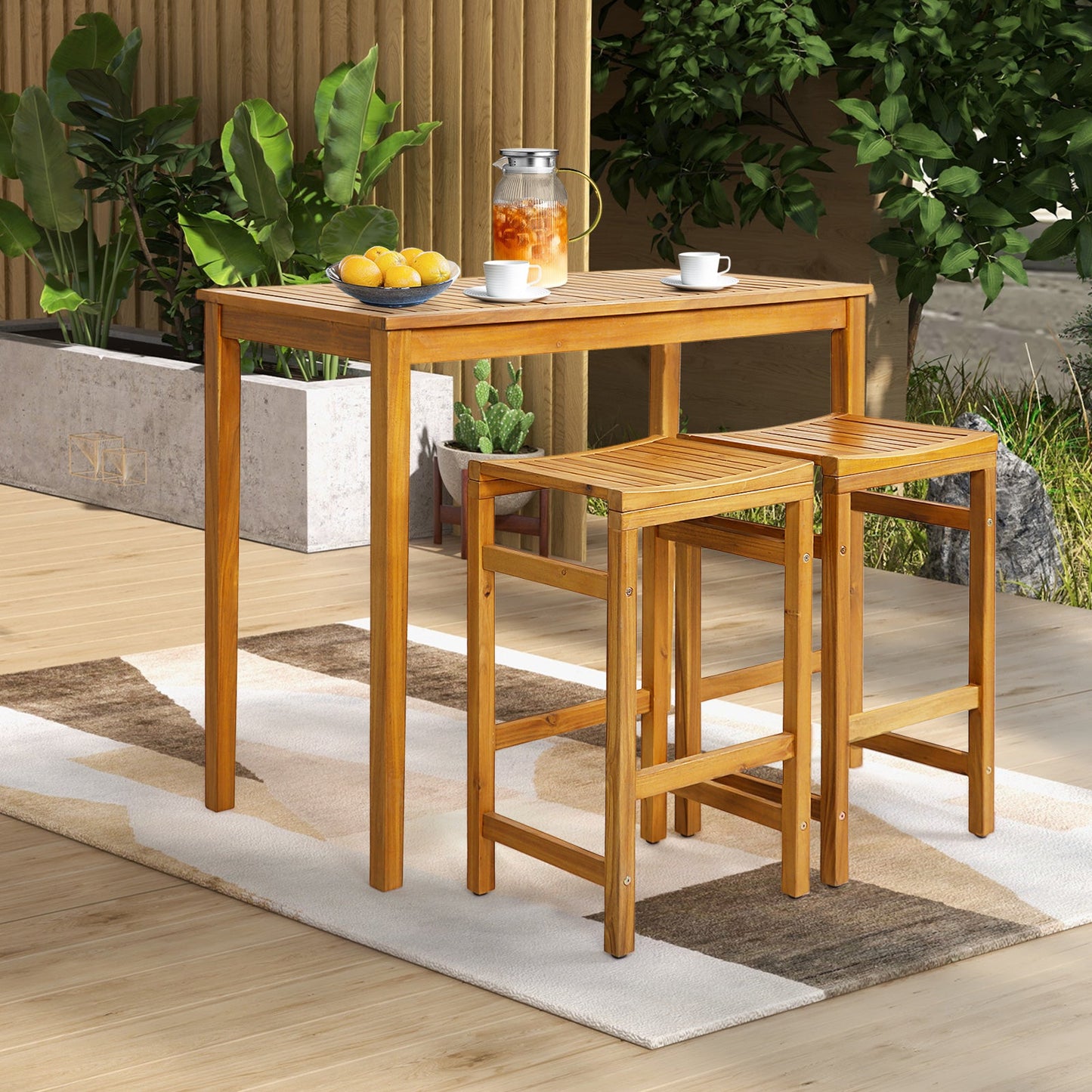 Sillas de barra de 30 pulgadas de altura con asiento en forma de silla de montar y reposapiés resistente - Juego de 2