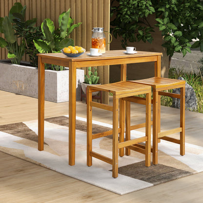 Sillas de barra de 30 pulgadas de altura con asiento en forma de silla de montar y reposapiés resistente - Juego de 2