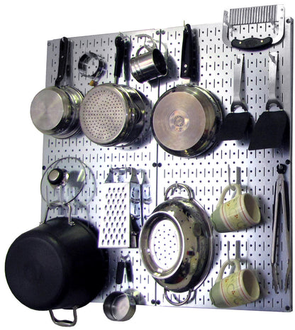 Kitchen Pegboard Storage Rack for Pots and Pans