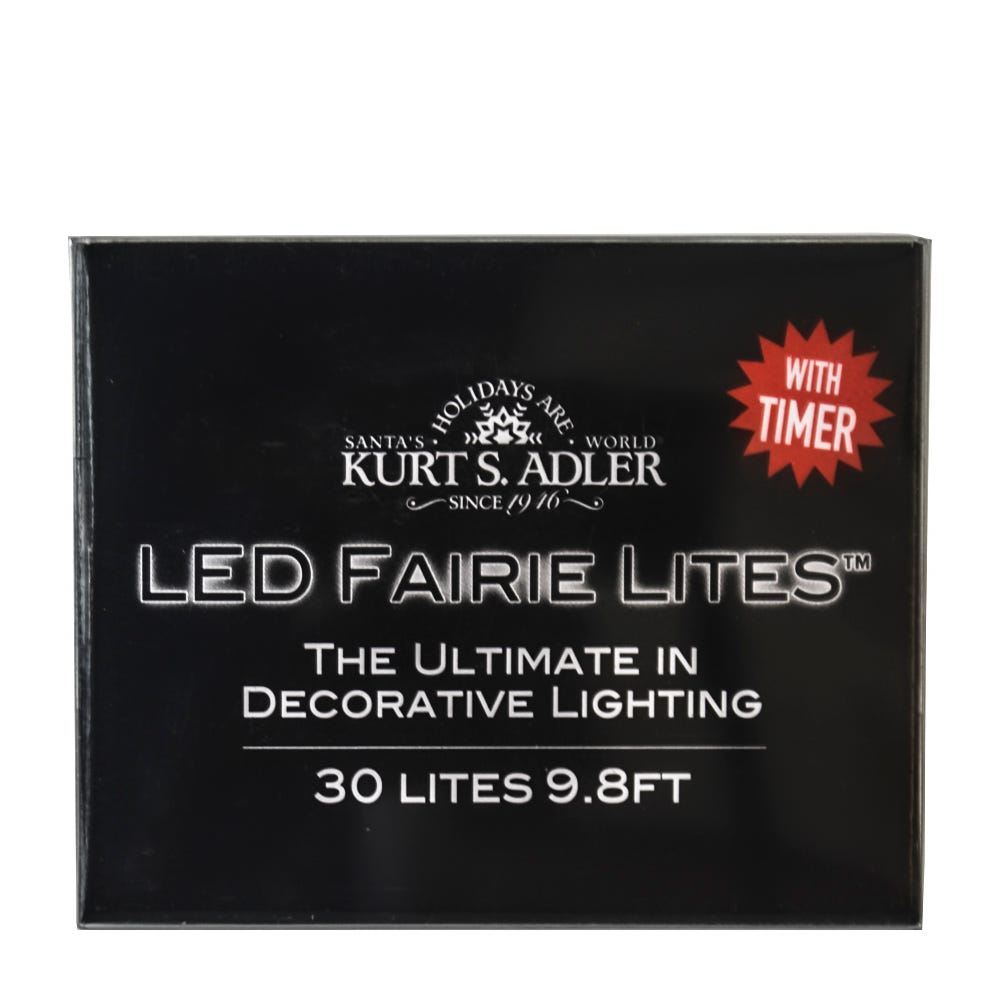 30-Light Battery-Operated Rope Fairy Lights - White - Tampa Home & Garden Store