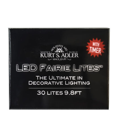 30-Light Battery-Operated Rope Fairy Lights - White - Tampa Home & Garden Store