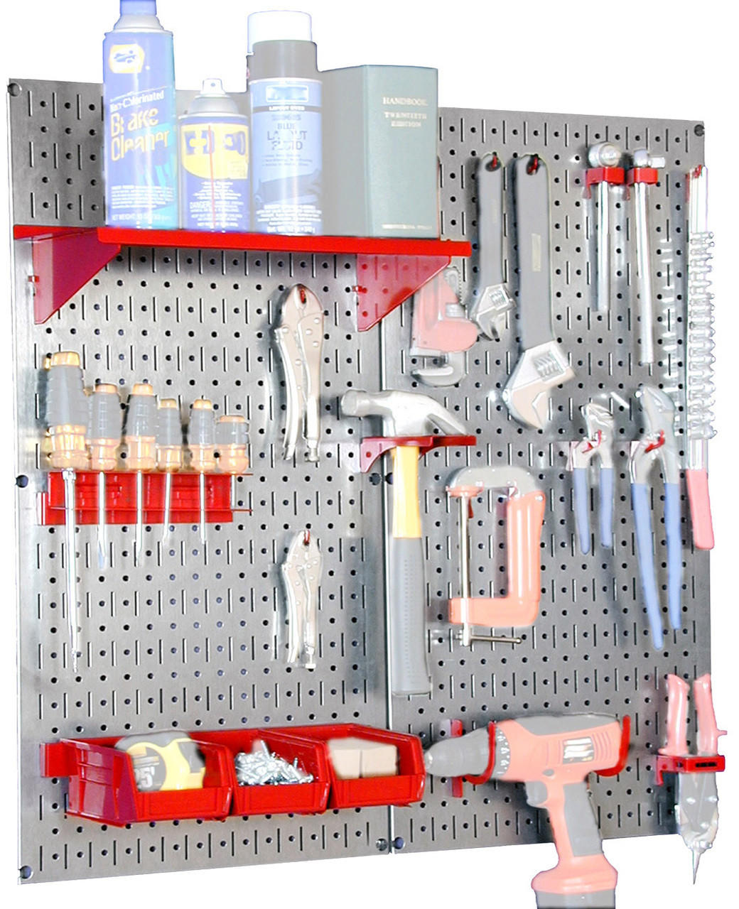 Heavy Duty Metal Pegboard Tool Storage Kit
