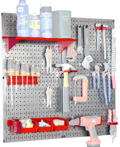 Heavy Duty Metal Pegboard Tool Storage Kit
