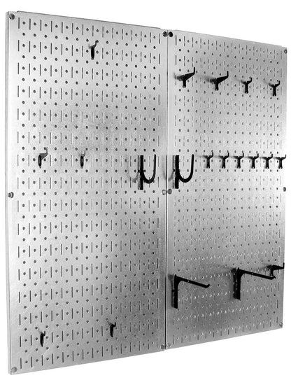 Metal Pegboard Tool Organizer and Steel Hooks