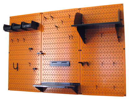 A Durable Metal Pegboard Wall Rack and Shelf