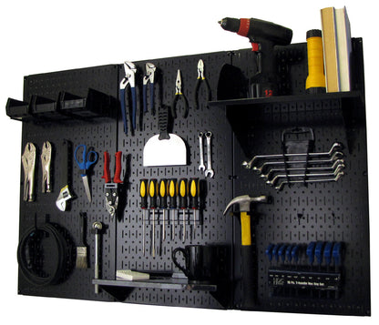 A Durable Metal Pegboard Wall Rack and Shelf