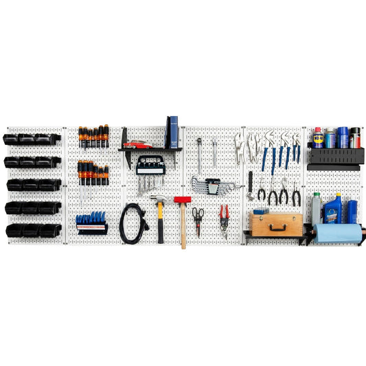 Metal Pegboard Workbench and Storage Kit
