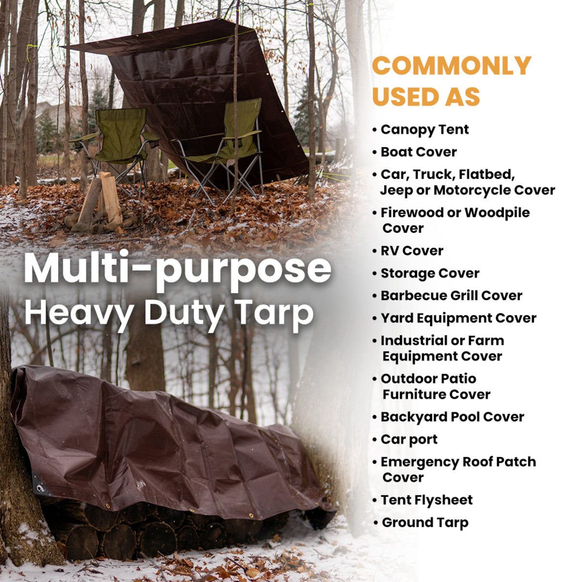 30’ x 50’ Super Heavy Duty Poly Tarp - Tampa Home & Garden Store