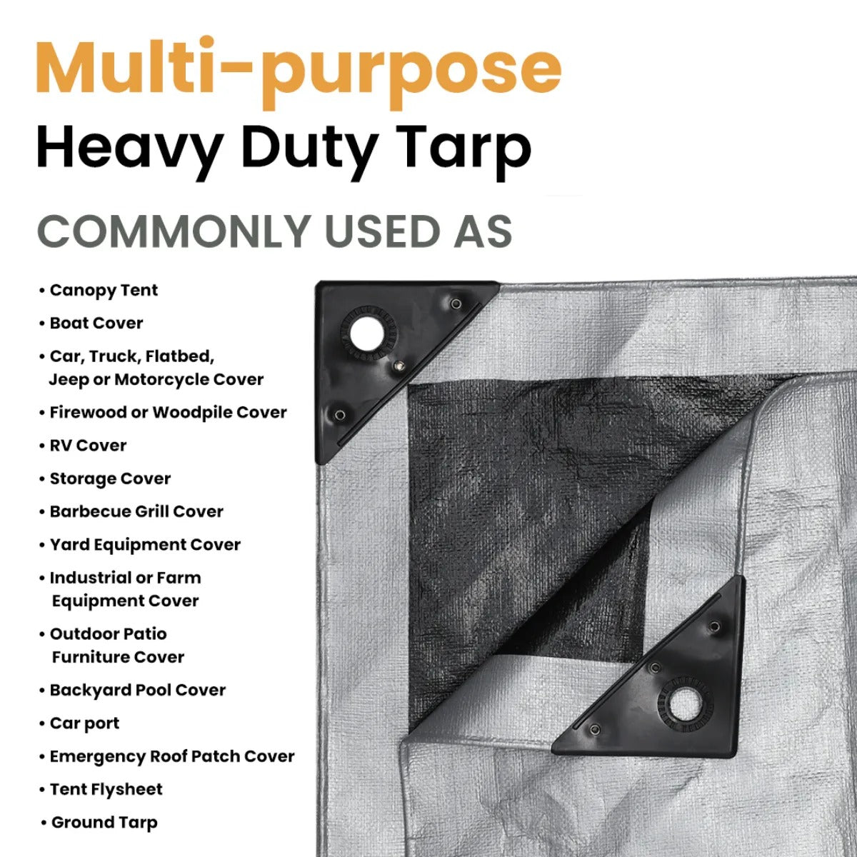 30’ x 50’ Super Heavy Duty Poly Tarp - Tampa Home & Garden Store