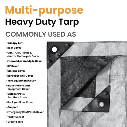 30’ x 50’ Super Heavy Duty Poly Tarp - Tampa Home & Garden Store