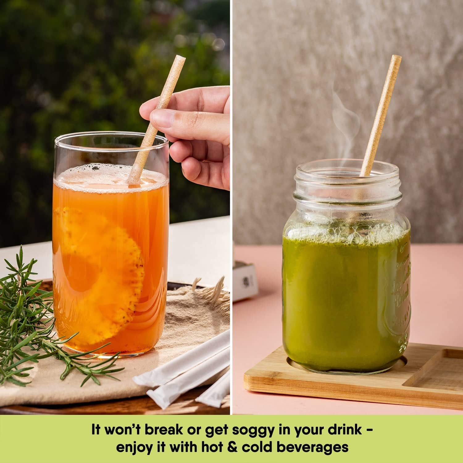 300 Individually Wrapped Eco-Friendly Drinking Straws, 8.25" Long, 6mm Diameter - Tampa Home & Garden Store