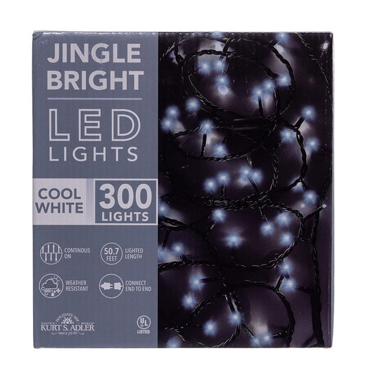 300-Light 3MM Cool White LED Green Wire String Lights - Tampa Home & Garden Store