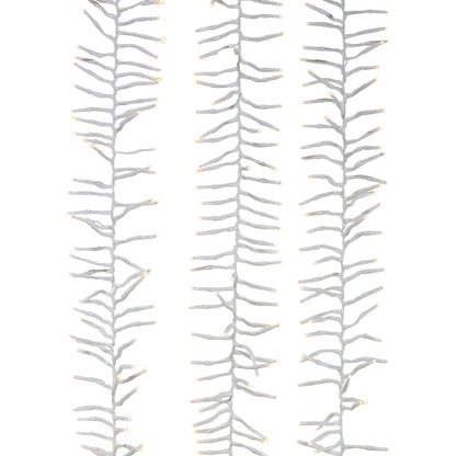3000-Light Warm White LED White Wire Cluster Garland - Tampa Home & Garden Store
