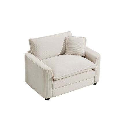 Modern Classic fabric arm chair with deep seat and beige pillow by Unique Piece Furniture on Tampa Home & Garden Store