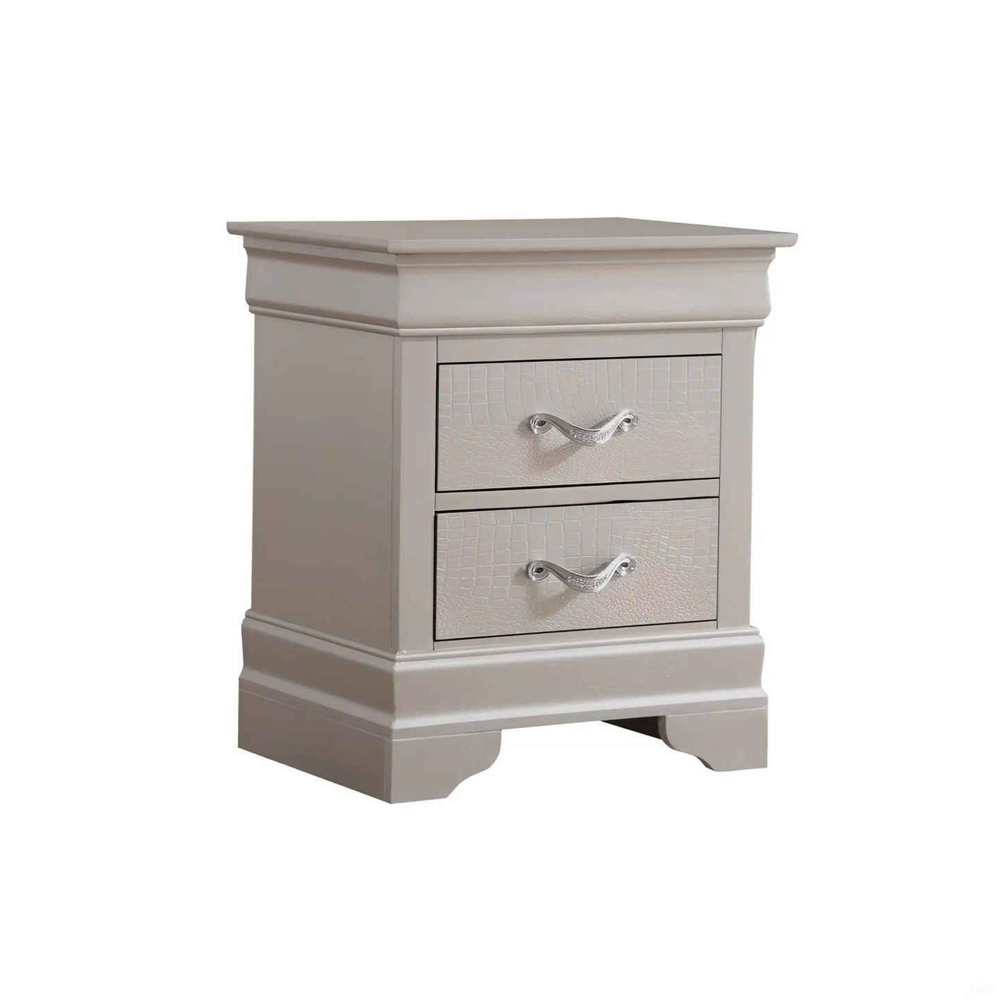 Decorative Nightstand with Modern Accents