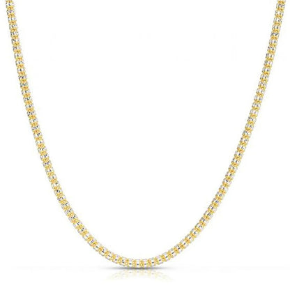 Ice Barrel Chain necklace in 14k yellow gold, 3.14 mm width on Tampa Home & Garden Store