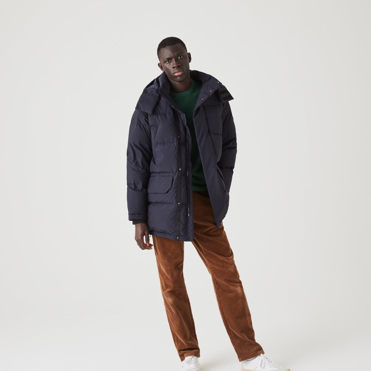 the Long Water Repellent Men Detachable Puffer