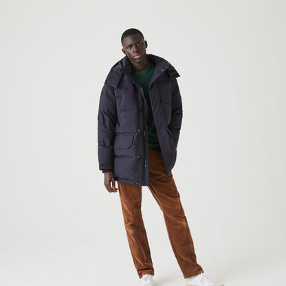 the Long Water Repellent Men Detachable Puffer