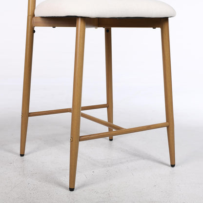 Set of Upholstered Counter Bar Stools for Kitchen