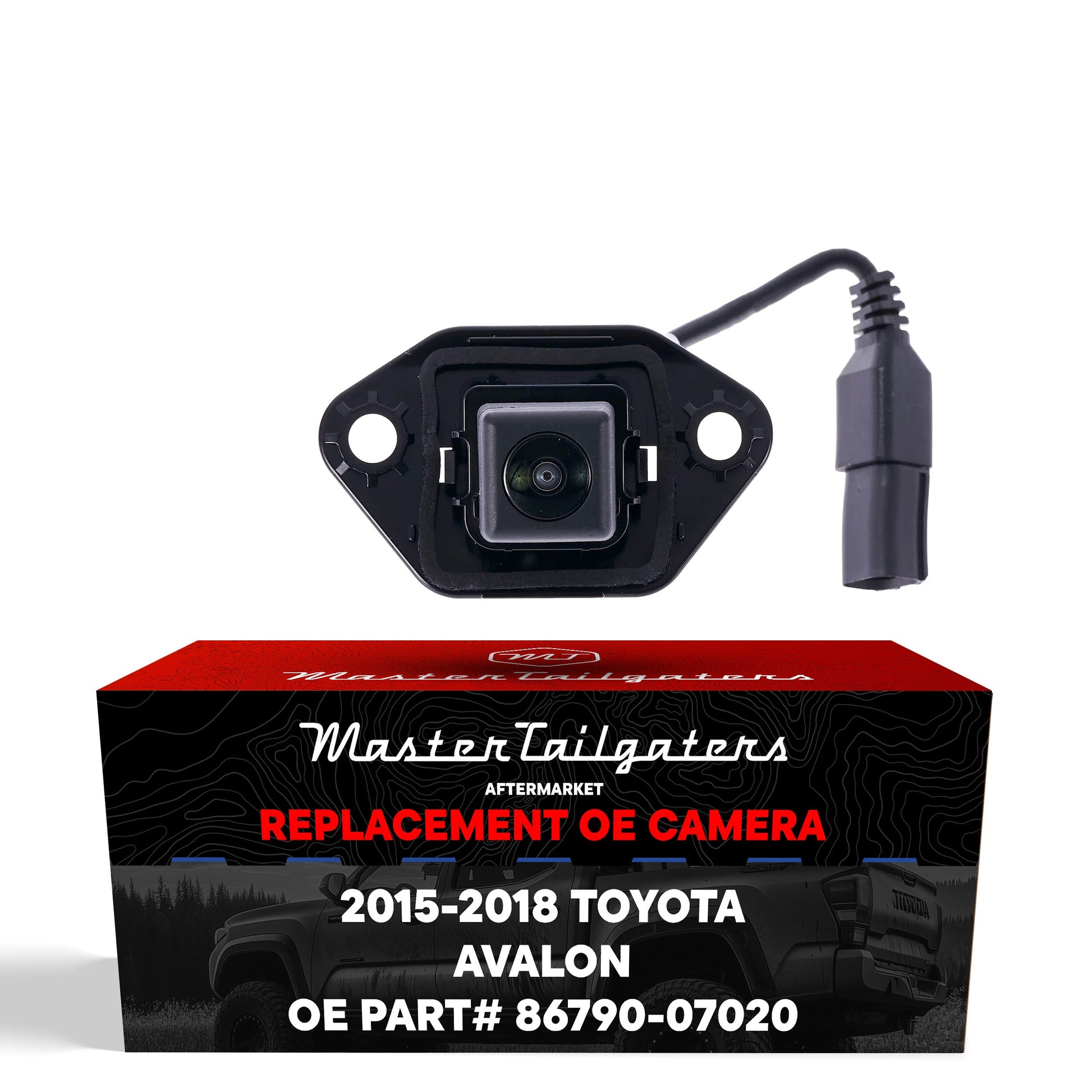 Backup camera Master Tailgaters for Toyota Avalon 2015-2018, OE 86790-07020, black housing on Tampa Home & Garden Store