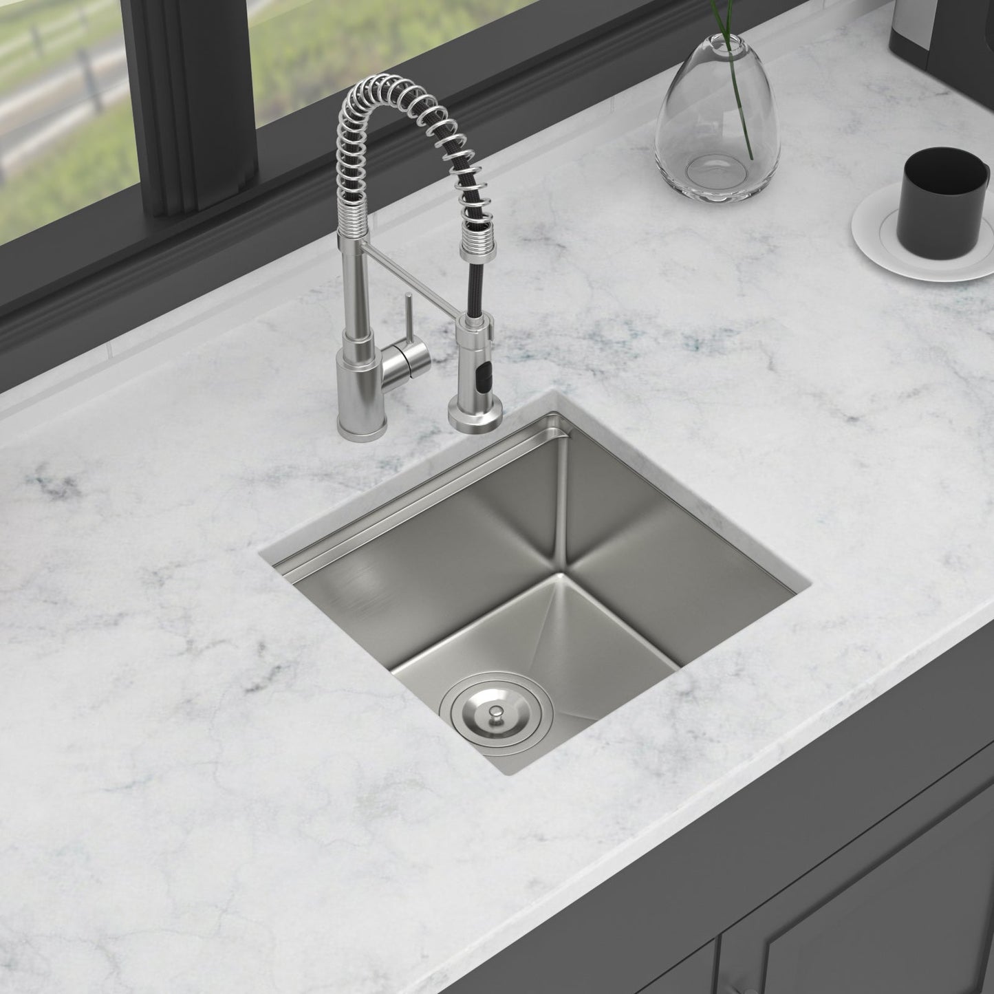 17 Inch Undermount Kitchen Sink and Single Bowl
