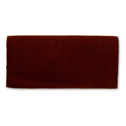 Manta de silla de montar de lana de Nueva Zelanda 1314-24 San Juan marrón chocolate sólido 36x34