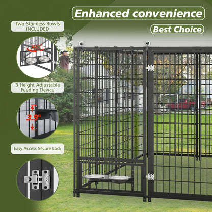 Large Outdoor Dog Kennel for Backyard and Patio