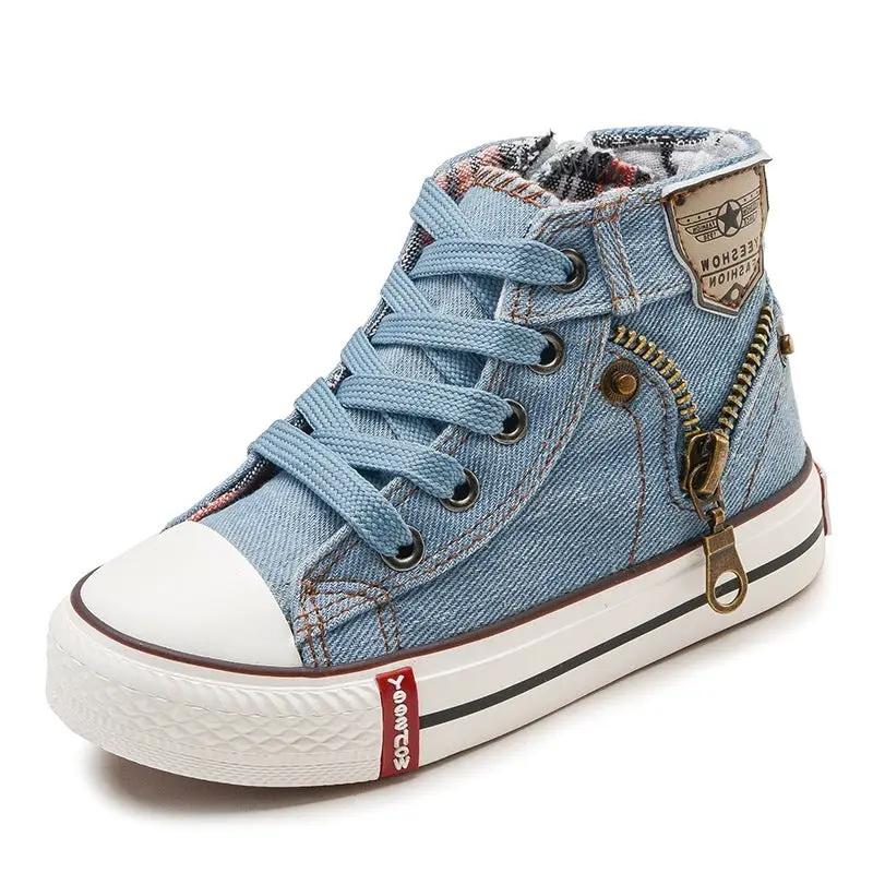 Kids Breathable Denim Canvas Casual Shoes