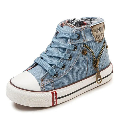 Kids Breathable Denim Canvas Casual Shoes
