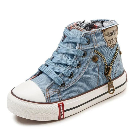 Kids Breathable Denim Canvas Casual Shoes
